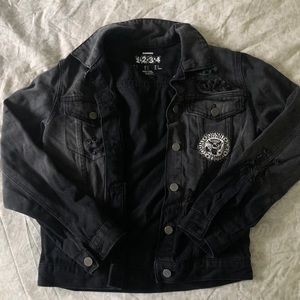 Distressed denim Ramones jacket